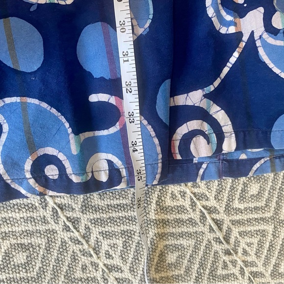 Vintage 80s Maxi Skirt 100% COTTON WITH POCKETS - Picture 2 of 13